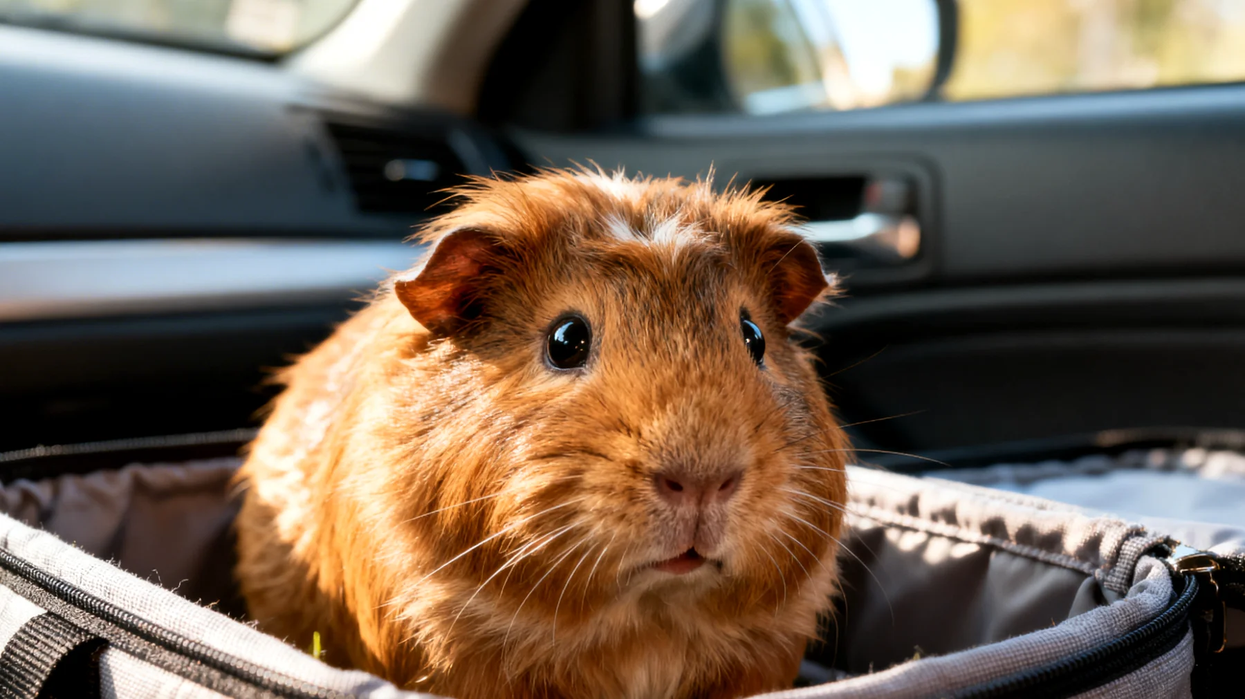 Meerschweinchen sind aufgrund ihres hohen Stresslevels bei Ortswechseln und ihrer empfindlichen Verdauung schwierig auf Reisen mitzunehmen, zudem fehlt es an praktischen Trainingsmöglichkeiten zur Vorbereitung auf Transportstress"