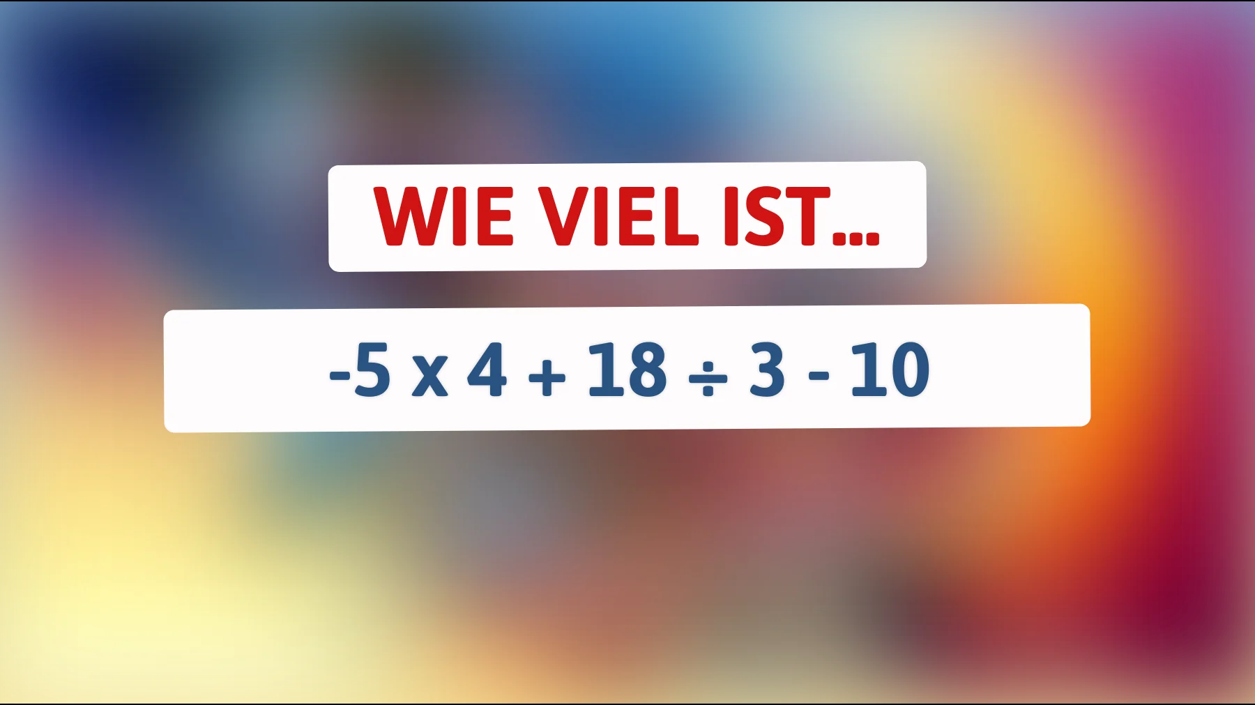 Nur 1% der Menschen können dieses Mathe-Rätsel lösen – Bist du clever genug, um die richtige Antwort zu finden?"