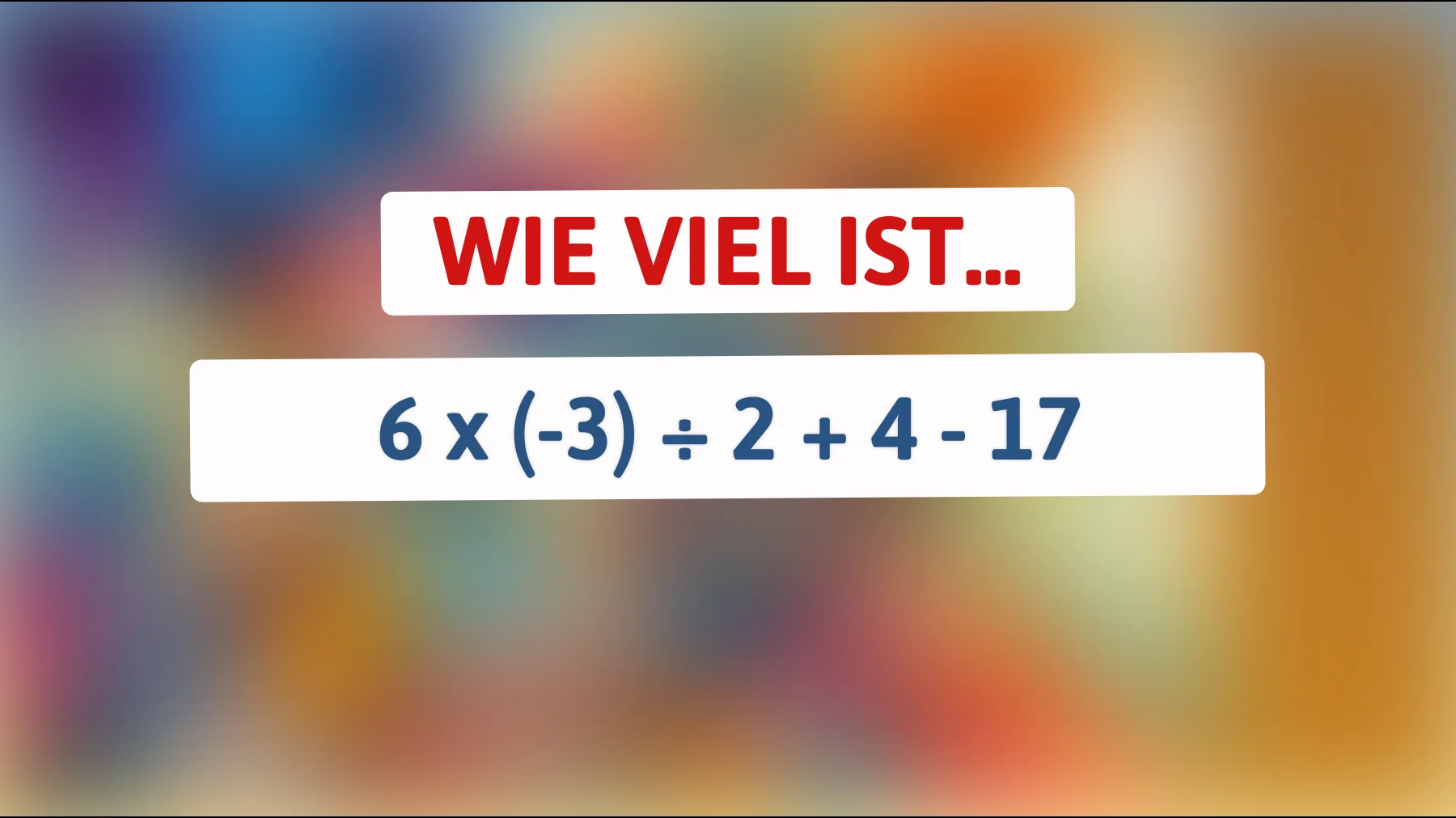 Nur 1% der Menschen können dieses knifflige Mathe-Rätsel lösen! Bist du dabei?"
